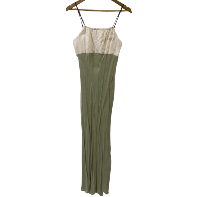 Nude Lucy Size S Green/White Maxi Dress
