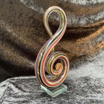 KENJASPER Sydney Hand-blown Glass Triple Clef.