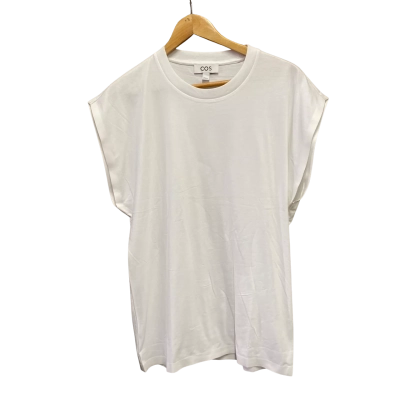 COS Womens  Size S Short Sleeve Top White 