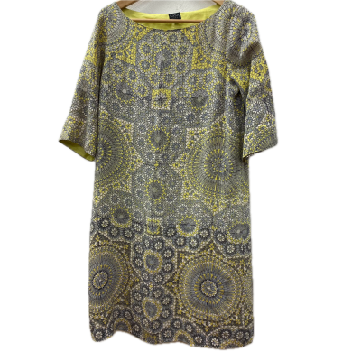  Rasa Jaipur Womens Dress Size S Grey / Multicoloured / White / Yellow 