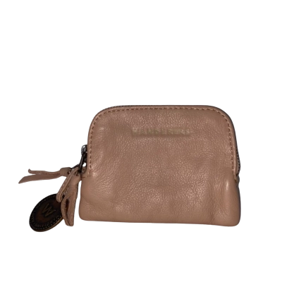 Wanderers Pink/Nude Leather Card/Coin Wallet Purse 