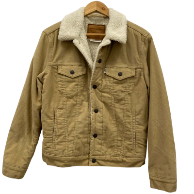 Levi's Unisex Corduroy Jacket Size S Brown 