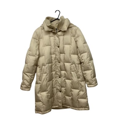 Womens Nautica Size XL Down Parka Jacket Cream 