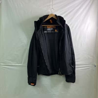Superdry Mens Size XL Winter Jacket Black  