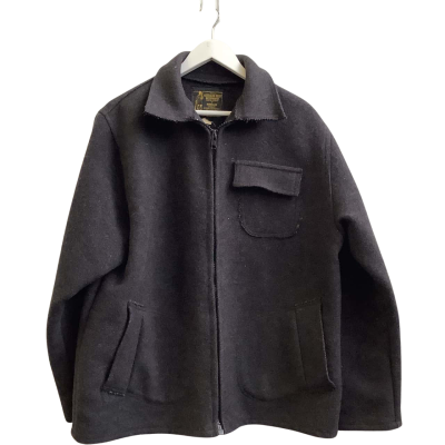 Bluey Mens  Size XL Waterproofed Wool Blend Jacket Charcoal