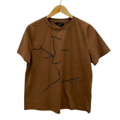 Motto Women's Tee Kiss Size 10 Brown RRP$111