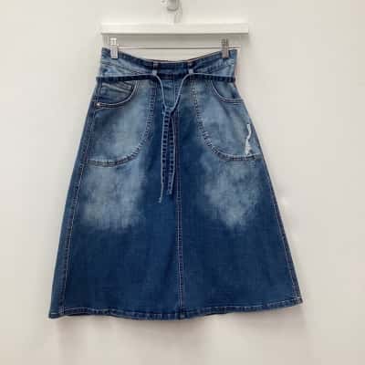  Pilcro and the letter press Womens  Size S Denim Skirt Blue 