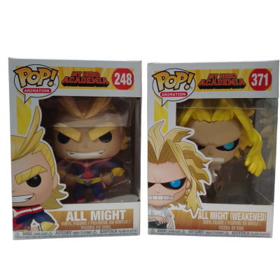 Funko Pop! My Hero Academia #148 All Might & #371 All Might (Weakened) Vinyl Figures