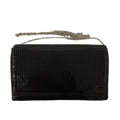 Olga Berg Mariana Crystal Clutch Bag Black Colour in Great Condition