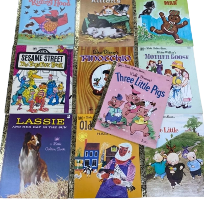 10 x paperback little golden books