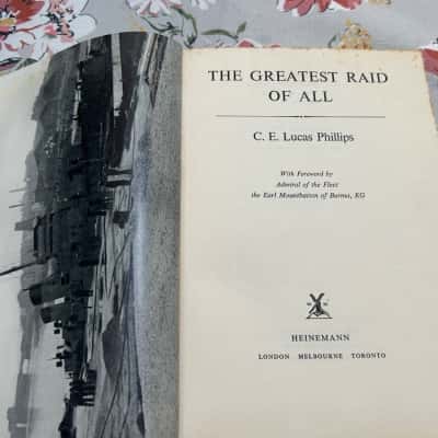 Vintage 1958 The Greatest Raid Of All C. E. Lucas Phillips Book (B5)