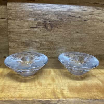 2x Marquis by Waterford Crystal Candle Holders