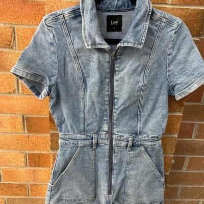 Lee Womens  Size 10 Denim Playsuit 