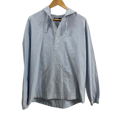 Polo Ralph Lauren Mens  Size L Oxford Hooded Pullover Shirt 