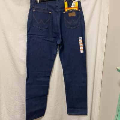 Wrangler Mens  Size 36 Wide Leg Jeans Blue 