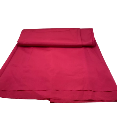 Cerise Fabric Sateen Feel Man Made Fibres Rose Sateen Feel 112cm x 5mtr    FAB3