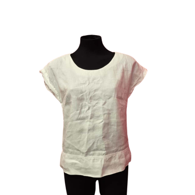 Gordon Smith Womens  Size 10 White Linen Top