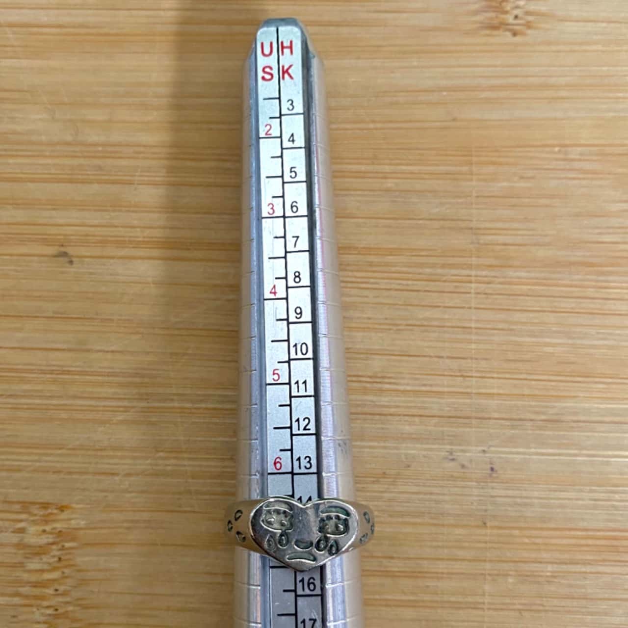 Sterling Silver Crying Heart Ring (Stamped 925)