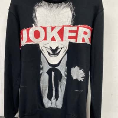 The joker Mens  Size M Long Sleeve Top Black  