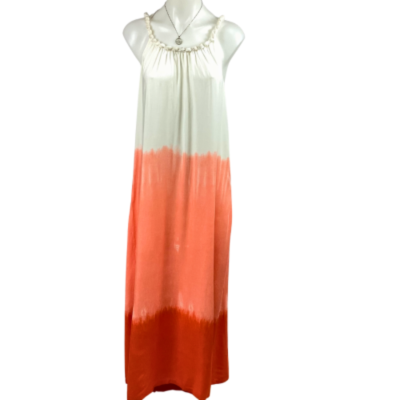 Crossroads Florida Sunrise Strappy Beaded Neck Dress - Orange Size 14