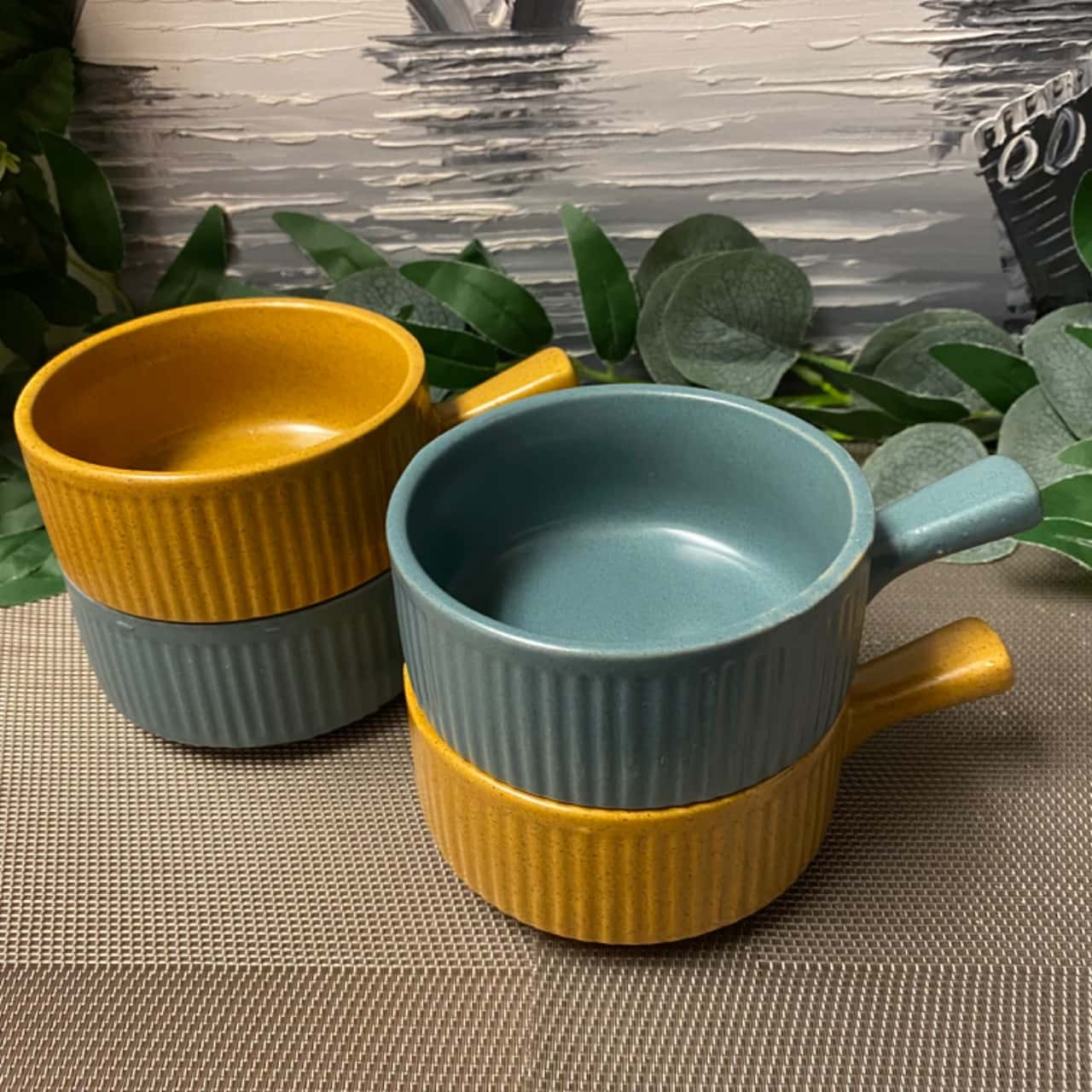 REDUCED Ramekins Set/4 stackable Made in Japan(s)