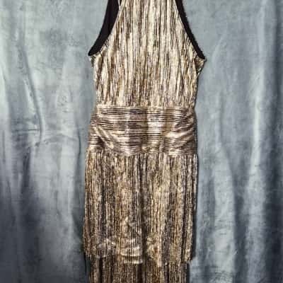 Sass & Bide Womens  Size 14 Cocktail Dress Gold 