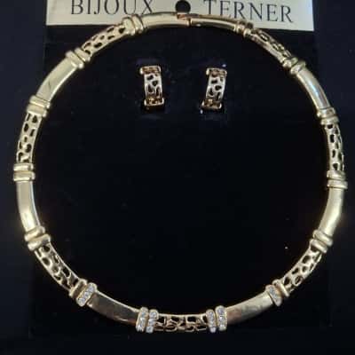 Goldtone Bijoux Terned