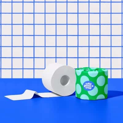 New Who Gives A Crap 100% Recycled Toilet Paper Double Length Roll (8 Pack) #897