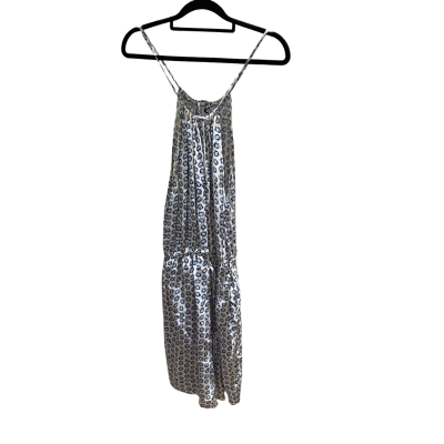 Country Road Women's Shoestring Strap Dress Blue / Grey / White NWOT