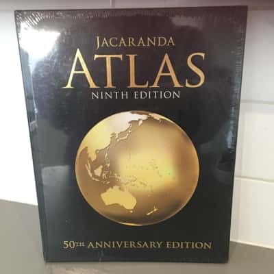 SEALED NEW Jacaranda Atlas 50th Anniversary Ninth Edition Hard cover 