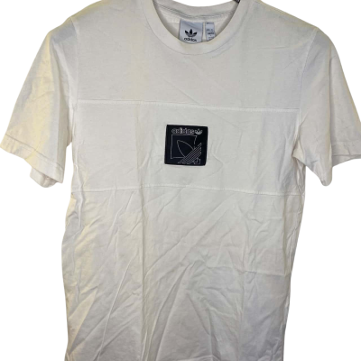 Adidas Unisex  T-shirt Size S White 