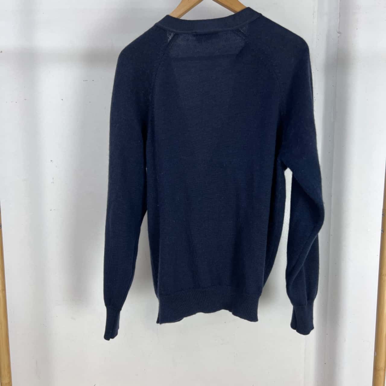 5010180 Navy Printed Cardigan