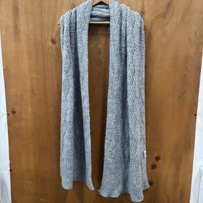 Witchery Grey Chunky Knit Scarf