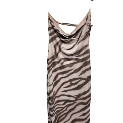  Womens  Size L Maxi Dress Animal print / Brown 