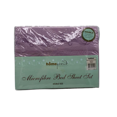 Homeproud Microfibre Bed Sheet Set Double Size 