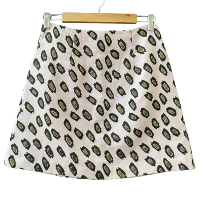 Gorman Pink Animal Print Mini Skirt