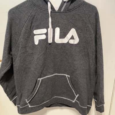 Fila Womens  Size 16 Hoodie Grey / White 