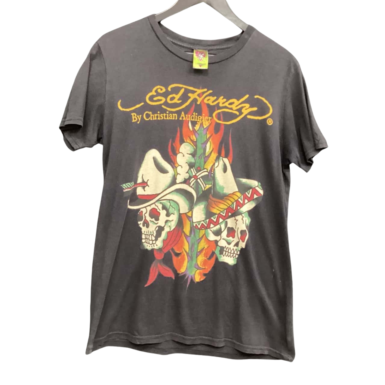 Ed Hardy COWBOY SKULL Tシャツ Ed Hardy Cowboy Skull Black T-Shirt | Zumiez