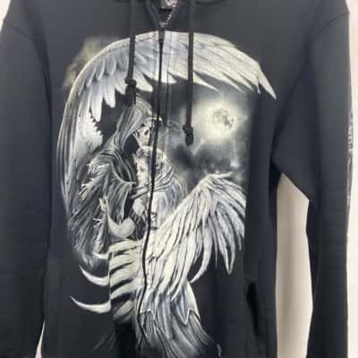 Winged Womens  Size M Hoodie Black  