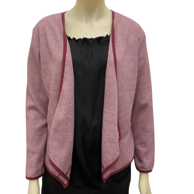 W. Lane Womens  Size 10 Drape Jacket Dark Plum