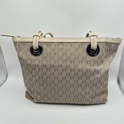 Oroton Beige Shoulder Handbag