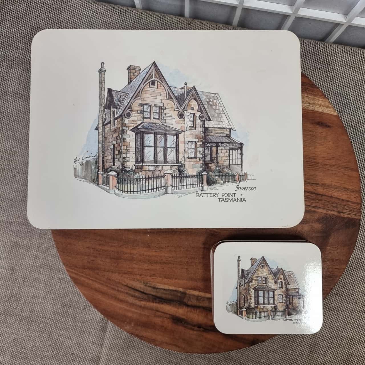 Jason Historic Tasmania Vintage set of 6 Placemats and Coasters