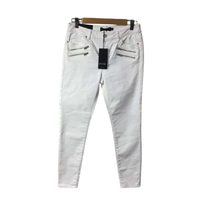 Witchery Womens Size 10 White Mid Rise Skinny Leg Jeans (new)