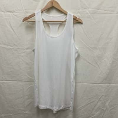 Zyia Active Womens White Perfection Tank Size L
