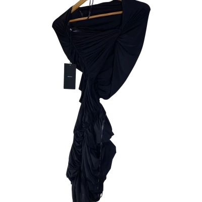 Alex Perry Womens  Size 12 Lycra Ruched Black 