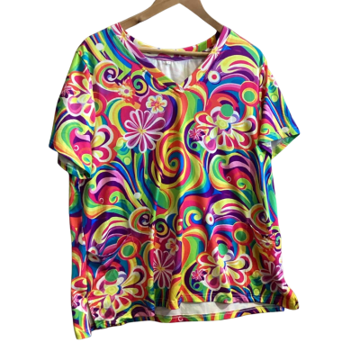  Womens  Size XL Floral Scrubs