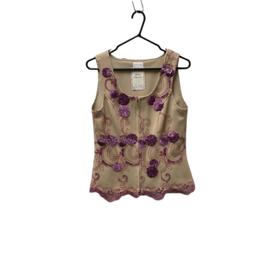  Womens  Size S Beige / Floral / Pink  / Purple 