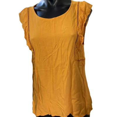 Jeanswest Womens  Size 14 Short Sleeve Top Mustard 