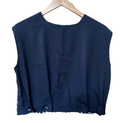 Mossman Black/White Contrast Top Size 10