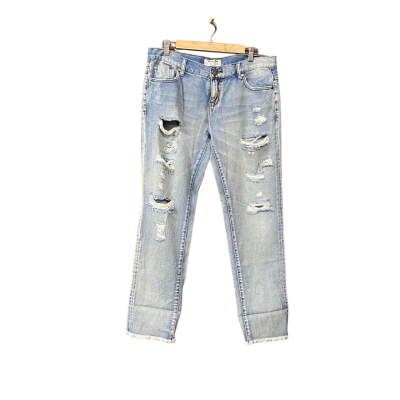 BNWT Oneteaspoon Womens Size 31 Blue Denim Ripped Jeans  